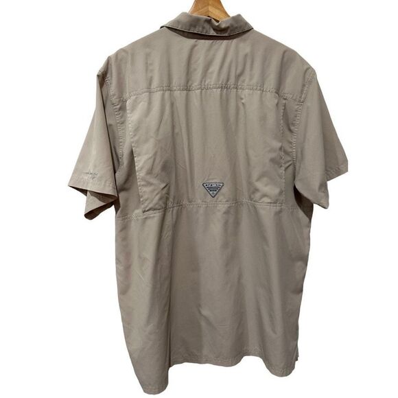 Columbia Omni-Shade UV Protection Tan Sand Performance Fishing Gear XL - Picture 7 of 14